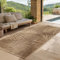 SIMPEX Indoor Outdoor Teppich Wetterfest pflegeleicht im natürlichen Jute-Look, Sisal Teppich Wohnzimmer, Küche, Terrasse, Garten und Balkon, 80x150 cm