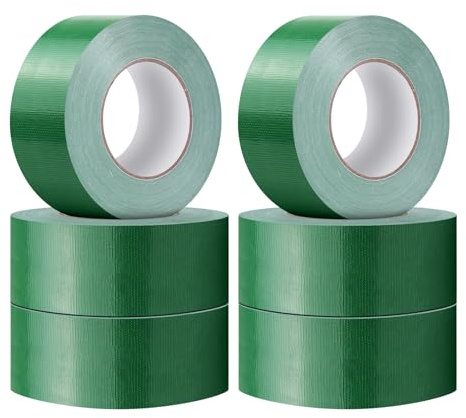 Victoam Multi nastro adesivo [6 rotoli] 50 mm x 25 m barriera professionale al vapore, resistente ai raggi UV e impermeabile, per il fissaggio di cavi, guarnizione per finestre, adatto per l'industria