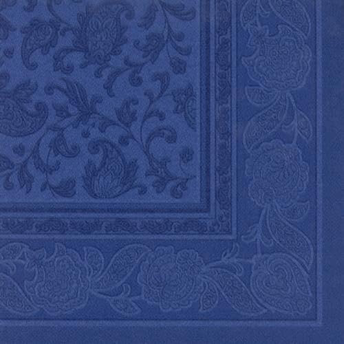PAPSTAR 250 Premium Servietten ROYAL Collection 1/4-Falz 40 cm x 40 cm dunkelblau Ornaments hochwertig