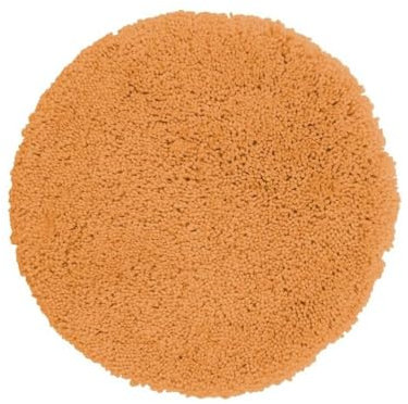 Spirella Badteppich Badematte Duschvorleger Mikrofaser Hochflor | flauschig | rutschhemmend | geeignet für Fußbodenheizung |60 cm Rund | Orange
