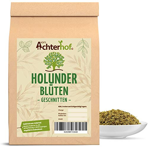 500g Holunderblüten gerebelt Holunderblütentee - Kräutertee natürlich vom Achterhof