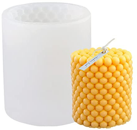 Kerzen Silikonform, 3D zylindrische Kerzenformen,geometrische Moderne Form,Kerzenherstellung Gießformen,DIY Duftkerzenform,Silikonformen für selbstgemachte 3D-Kerzenform (klein)