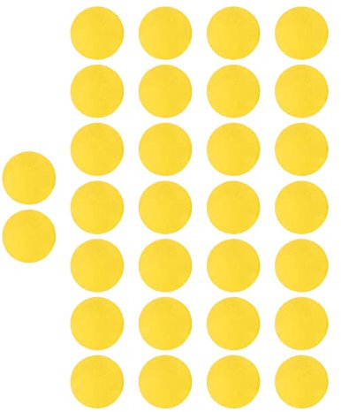 SPYMINNPOO 30pcs Trainingsbälle, 21,5 mm Eva Soft Schaumstoff Golfbälle Trainings Übungsgolfbälle für Männer Frauen Indoor und Outdoor(Gelb) Recreationball Recreationball