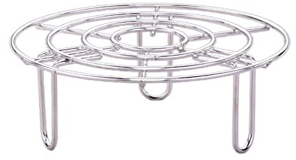 Roydoa Steaming Rack, Stainless Steel Circular Steamer Stand Fast Steaming Boiling Pot Trivet Pressure Cooker Steam Rack Cooker Accessories (16cm)