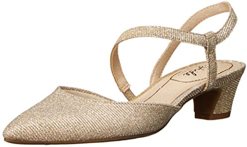 LifeStride Pompa Minimalista, Scarpe décolleté Donna, Light Gold Shimmer, 38.5 EU