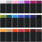 Xuhal 21 Stück vorgefaltete Einstecktücher für Herren, flach, Polyester, rechteckig, maskulines Anzug-Taschentuch auf Karte, 21 Farben, Klassische Farbe, Einheitsgröße