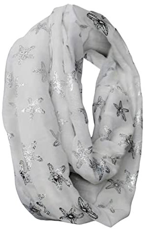 FAIRYGATE Tuch Schal Damen Loop Schlauchschal mit Blumen Paisley Muster warm und weich Tuch Schal D55030