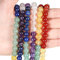 XIANNVXI 8mm Round Loose Assorted Crystal Beads Gemstone 7 Chakra Mixed Colourful Coloured Beads for Jewellery Making 47 Pcs