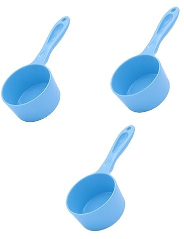 POPETPOP 3 Pièces Cuillere Doseuse Verre Doseur Cuillère à Nourriture pour Animaux De Compagnie Cuillères à Nourriture pour Chat à Eau De Épaissir