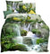 JACK by Kaeppel Mako Satin Digitaldruck Bettwäsche 2 TLG. Wasserfall Papagei Dschungel Regenwald Waterfall, Größe:135x200cm Bettwäsche