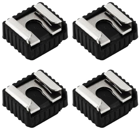 HOMSFOU 4 Pièces Adaptateur Pour Sabot De Flash Support Universel Avec Douille À Griffe Pour Accessoires Photo Compatible Vis 1/4 Pour Photographie