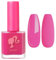 Neon Pink Nail Polish - Strengthening Hot Pink Varnish Quick Dry - Long Lasting Oil Base Natural - Breathable Vegan No Need Lamp for DIY Nail Art