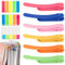 6 Stück Automatisches Lesezeichen, Lesezeichen Personalisiert Silikon Lesezeichen Kinder Buntes Automatic Bookmark für Buchzubehör Leseliebhaber Geschenke für Lehrer