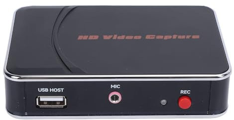Video -Capture -Karte, Audio -Video -Capture -Karte, USB Capture Card 4K HDMI -Loop Out, Integriert in 3,5 -mm -Mikrofon 1080p -Videospiel -Capture für Streaming, Funktioniert