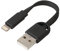 Sweex smca 0311 – 00 – Cavo Dati e Ricarica USB con Portachiavi, USB a 8 Pin, Presa Lightning, 0,10 m Nero