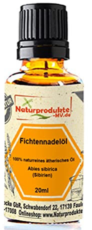 Fichtennadelöl (20 ml) 100% naturreines ätherisches Fichtennadel Öl