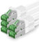 1aTTack.de Câble Réseau Cat7 Cat 7 10 GB/s - 5x 0,25m - RJ45 Ethernet LAN DSL Routeur Modem - Blanc