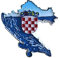 Kühlschrankmagnet Kroatien, 3D-Karte, Reiseaufkleber, Souvenirs, Dekoration für Zuhause und Küche, Kroatien, Kühlschrankmagnet aus China