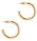 PAVOI 14K Yellow Gold Plated Lightweight Chunky Open Hoops | Gold Hoop Earrings for Women | 30mm Thick Infinity Gold Hoops Women Earrings