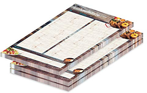 PRICARO Einkaufsliste Farmhouse, A5, 3 Stück
