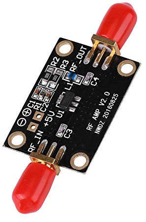 Oumefar Wideband 0.01 to 4GHZ 21DB for HAM Radio RTL SDR LNA Low Noise Switch Amplifier Module with High Isolation Pack of 1