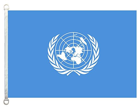 nothing Flagge der Vereinten Nationen, 90 x 150 cm, 100 % Polyester, Banner, Digitaldruck.