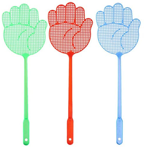 Ruluti 1pc Nettes Muster Kunststoff Fliegenklatsche Schlag Insekt Fliege Pat Slap-Tool Startseite Anti-moskito-fliegen-pest Control Fliegenklatschen (zufällige Farbe)