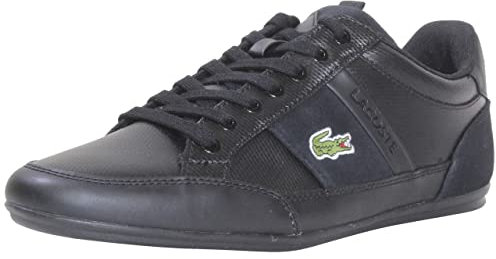Lacoste Herren Chaymon Sneaker, Schwarz/Schwarz, 44 EU
