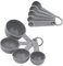 KitchenAid Set di 9 misurini universali con cucchiaio, grigio