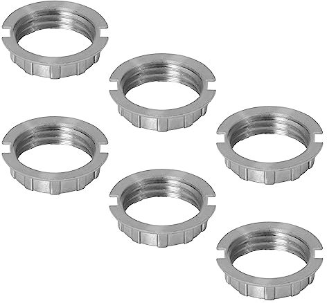 Caldarax G9 Light Socket Rings, 6 Pack M20 Shade Holder Adapter, Metal Lamp Shade Reducer