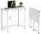 PIPIPOXER Schreibtisch Computertisch Laptoptisch Klapptisch, Faltbar Computertisch für Schlafzimmer,Büro,Bett,Sofa,Homeoffice,Arbeitszimmer(Weiß) 80x45x74cm