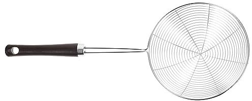 BESTonZON 3 Piezas Fuga Neta Cuchara para Quitar Grasa Utensilios De Cocina Cuchara Grande para Espumar Skimmer De Olla Caliente Cuchara De Cucharón Skimmer Ranurado Metal Harina Madera