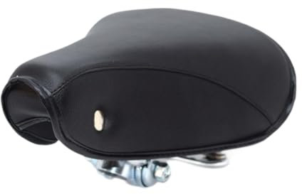 JISADER Vintage Fahrradsattel mit Stilvollem Design für Ultimativen Komfort, Schwarz