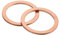 sourcing map Rondelle piatte M22, in rame, 22 mm di diametro interno x 28 mm di diametro esterno x 1,5 mm di spessore, per viti a bullone, riparazione di fabbriche, cucine, negozi e costruzioni
