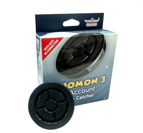MEGACOM DuoMon 3 Standard Gerät mit Automatischem Fangen/Drehen, Kabellose Verbindung mit 20M Bluetooth-Reichweite, Vibrationsbenachrichtigungen, Dual-Laden, Dual-Player, iOS 14+/Android 8+ (2 GB RAM)
