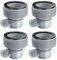 YEAMLTE Adaptador Manguera Piscina, 4 PCS Conector Manguera Piscina, Conector de Manguera de Piscina B, Juego Adaptadores Manguera Piscina, Accesorios Piscina para Accesorios de 1,5 (4 PCS)