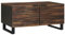 vidaXL Table Basse 80x50x40 cm en Bois Massif et Métal
