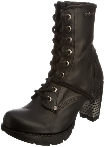 New Rock Damen Biker Boots Biker Boots, Schwarz (itali schwarz), 38 EU
