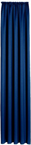 Horn textiles Sopran 12 Verdunkelungsvorhang, lang, stückgefärbt, blau