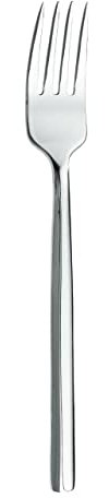 Grunwerg Contemporary Collection Chopstick Dessert Forks DFCHP, 18/0 Stainless Steel, Set of 12, Silver