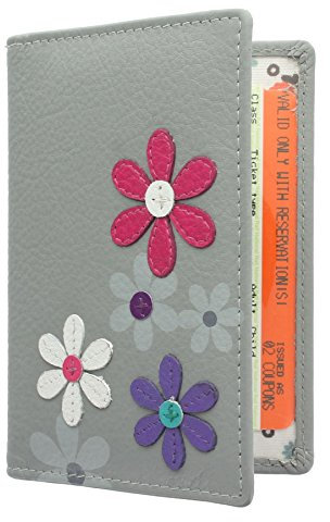 Mala Leather Colección Cara Portatarjeta de Viaje 620TC_73 Gris