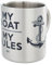 MUGSY Edelstahltasse, Bot und Anker-Design, 300ml, maritimer Becher, Segler & Boot