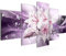 Runa Art Bild Wohnzimmer Schlafzimmer Blumen Lilien 5 Teilig Diamant Violett Lila Wandbilder auf Vlies Leinwand 020153b