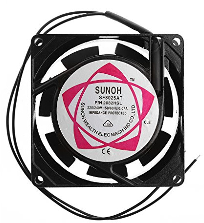 Bilinli SF8025AT 2082HSL 8025 Ventilateur de Refroidissement de boîtier 2 Fils 220-240V AC à roulement de 80 mm