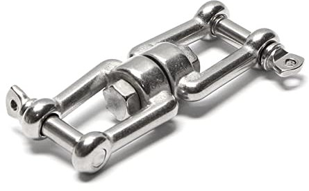 Ankerwirbel/Wirbelschäkel/Kettenwirbel/Kettenverbinder/Verbinder aus Edelstahl (Gabel-Gabel, 5 mm)