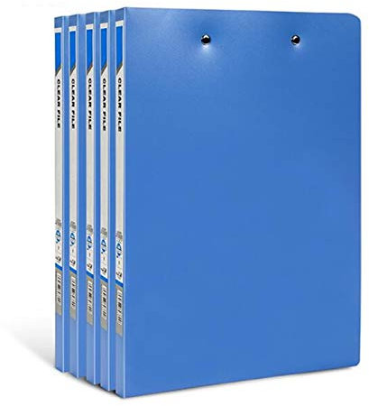 JUNMIN A4-Ordner-Doppel-Ordner-Federschienen-Ordner-Office-Office-Ordner-Ordner (5PCS)