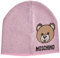 Moschino Damen Teddy Mütze rosa