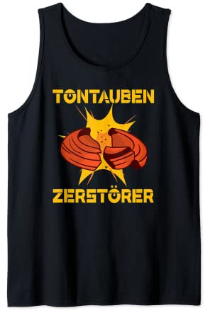 Tontauben Zerstörer Tontaubenschießen Gewehr Sportschütze Tank Top