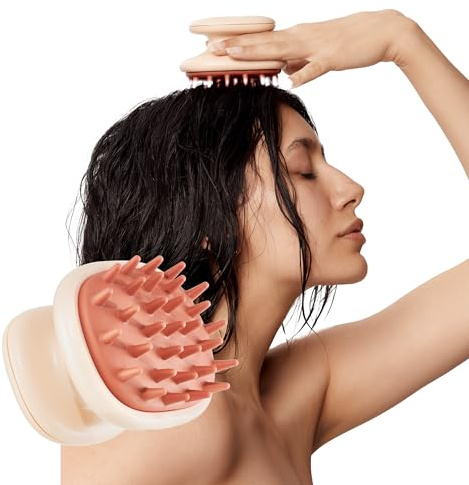 Glov Kopfhaut Massagebürste für Haare Haarpflege Sanfte Massage Ergonomisch Fördert Haarwachstum Entfernt Schuppen Ideal für Empfindliche Kopfhaut Haarwaschbürste Massagebürste