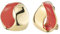 Traveller Ohrclip - 22kt vergoldet - rot - 157557